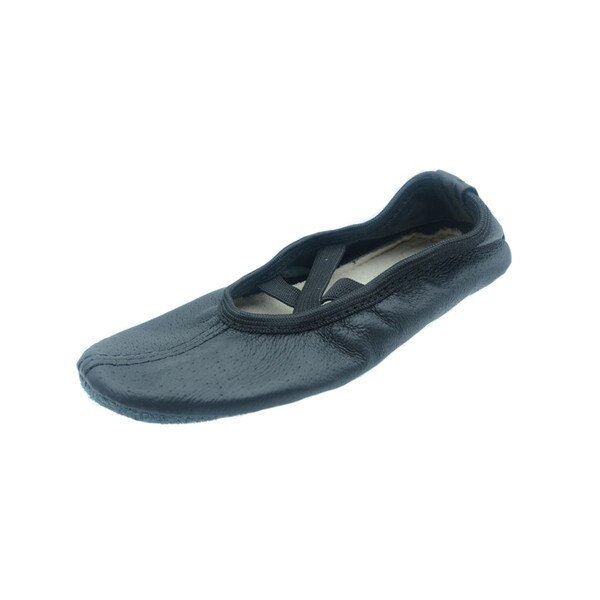 Balerini din piele pentru balet copii Mini Junior BLR2, Negru 26